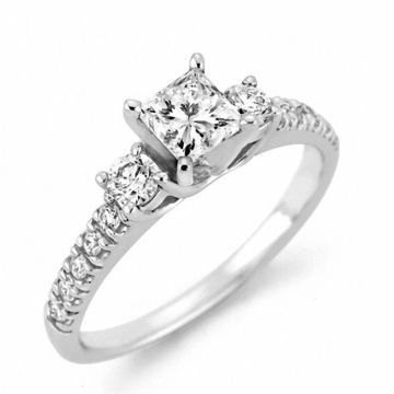 14K White Gold Wedding Rings Engagement Ring